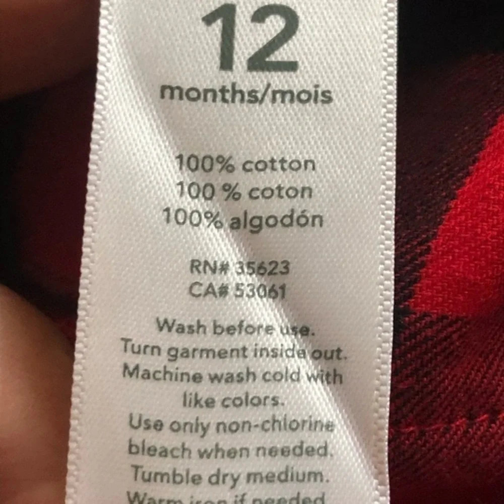 Carter’s baby‎ dress 4 button Front Sz 12 months